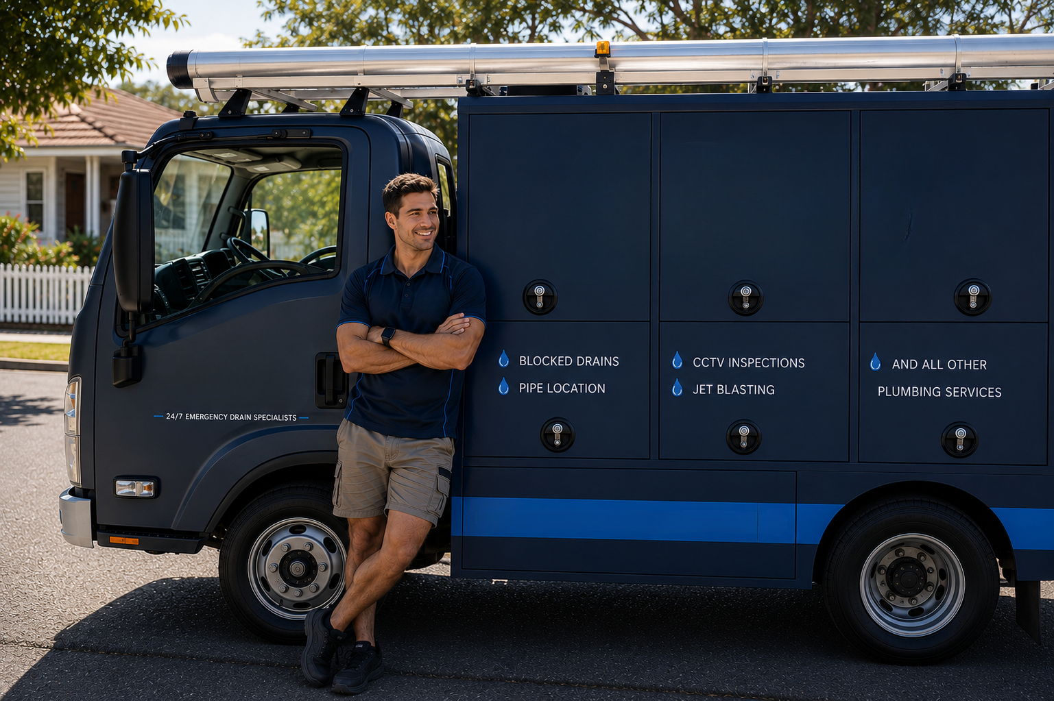 Plumber with Mortlake Blocked Drains van